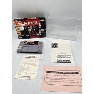 Bulls vs. Blazers and the NBA Playoffs (SNES, 1992) CIB Manual Inserts